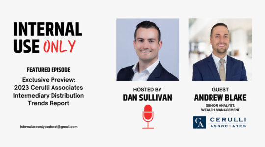 Cerulli Associates wih Andrew Blake85